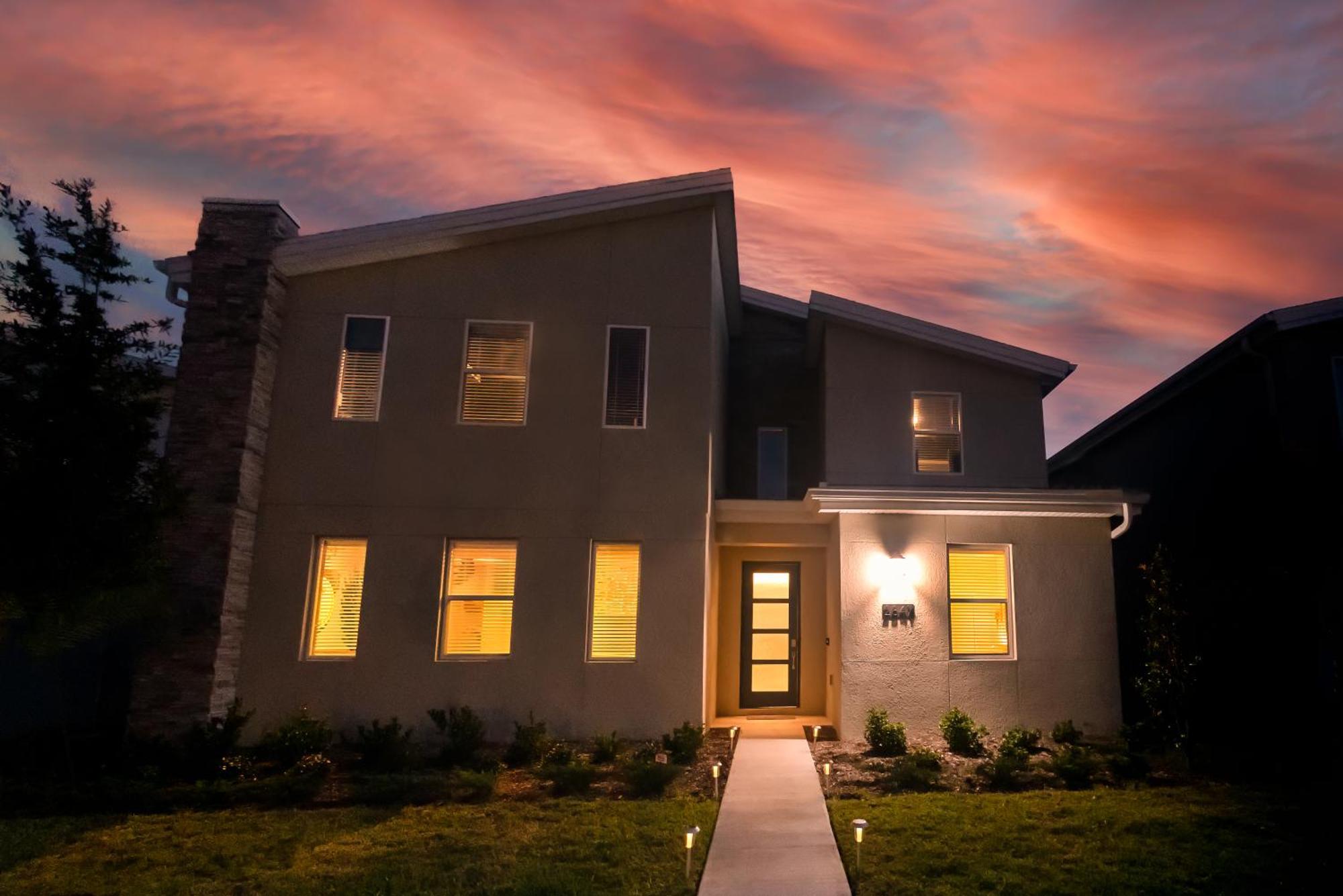 B - New 4 Bedroom Home - 5 Miles To Disney - Free Water Park - Private Pool คิสซิมมี ห้อง รูปภาพ